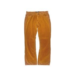Lucky Brand Mens 36x32 Corduroy Jeans Brown Burnt Orange 221 Original Straight